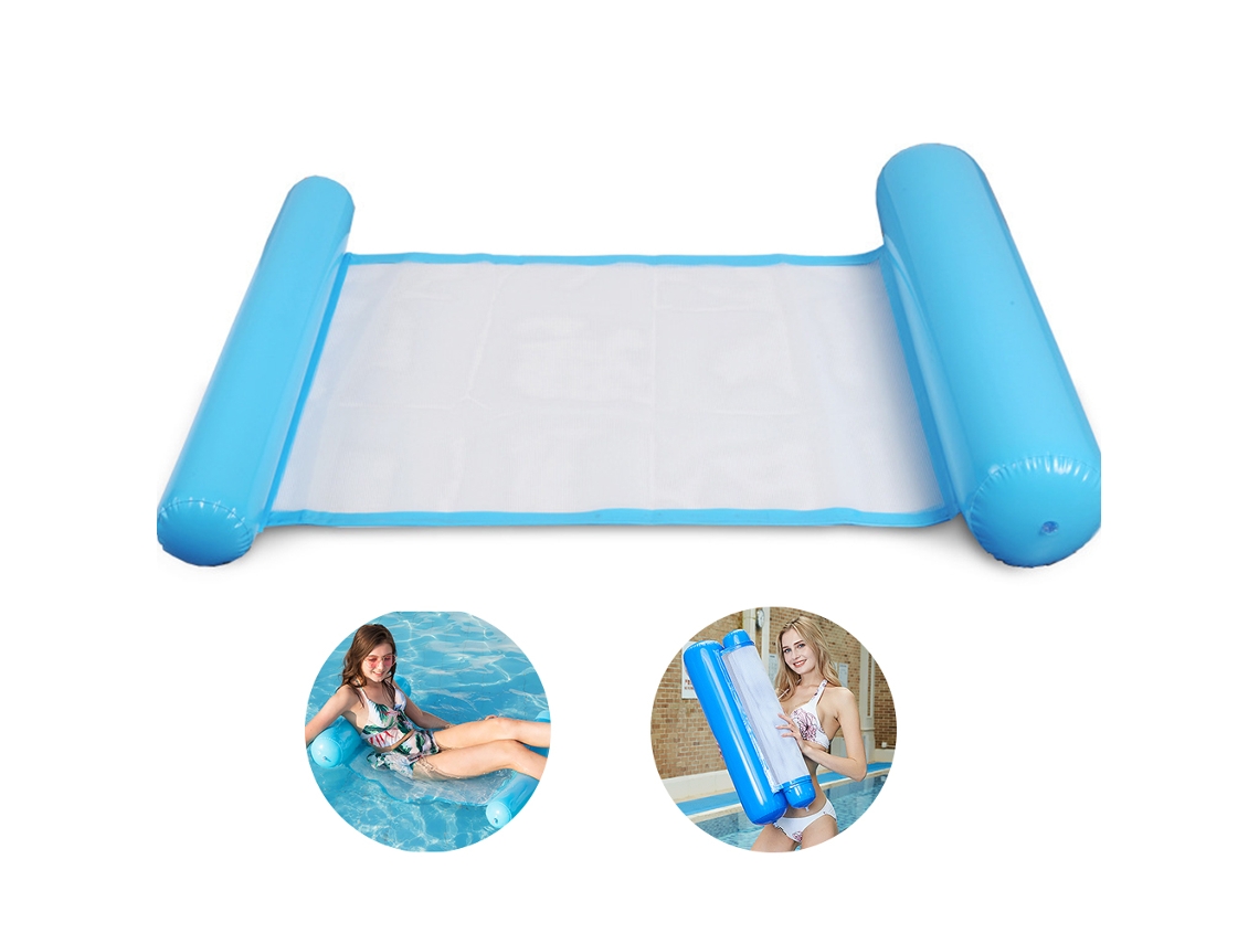 Rede inflável para água, cama flutuante portátil, espreguiçadeira, jangada, piscina, praia | AQUAFORGE | AQUAFORGE