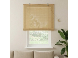Vidaxl Estores De Rolo Natural 100 X 160 Cm Bambu
