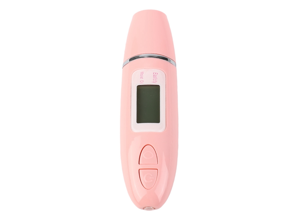 Analisador De Hidratação E Oleosidade Da Pele Com Display Lcd, Sensor Preciso, Memória E Alerta, Rosa