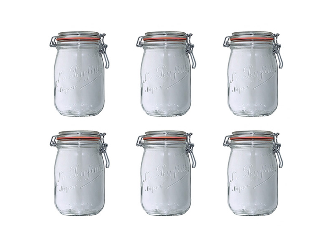 Conjunto de 6 Potes LE PARFAIT (1l)