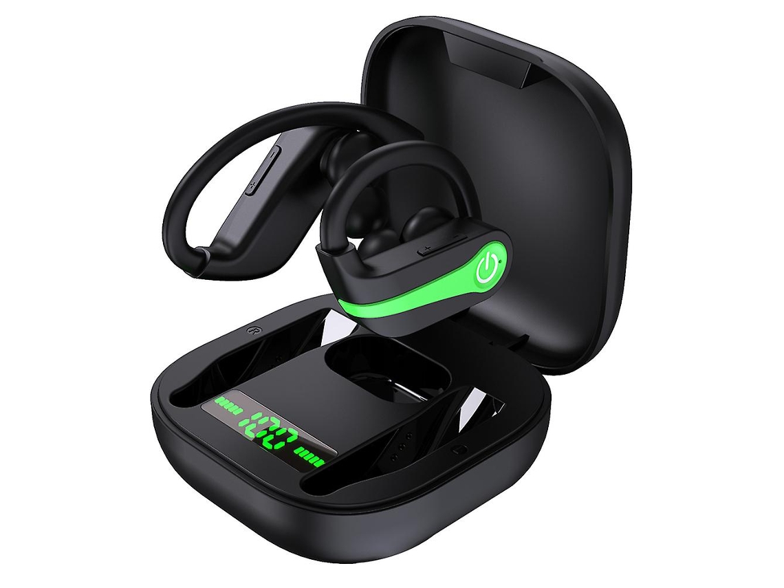 Auriculares Bluetooth True Wireless Earbuds 5.1 Sport Earphones Ip7 Waterproof For Run Gym Sports Grass Green
