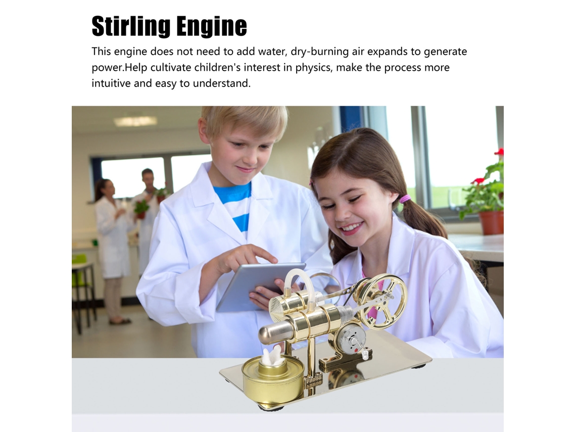 Modelo De Motor De Stirling Para Experimentos Científicos