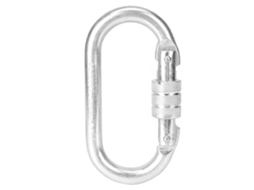 Carabina de Resgate 25kn Aço Liga Prata