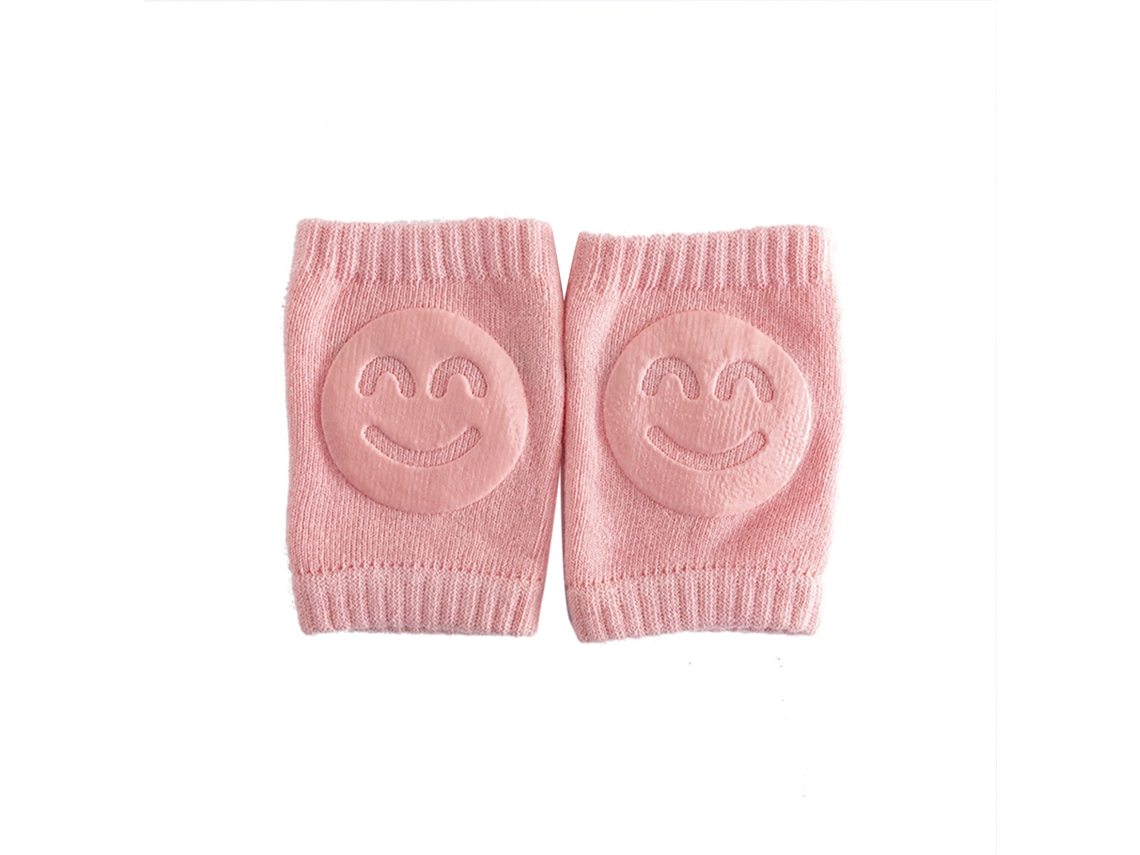Mali joelhos para Bebê Anti derrapante Respirável Algodão Proteção Rastejo Rosa Unisex