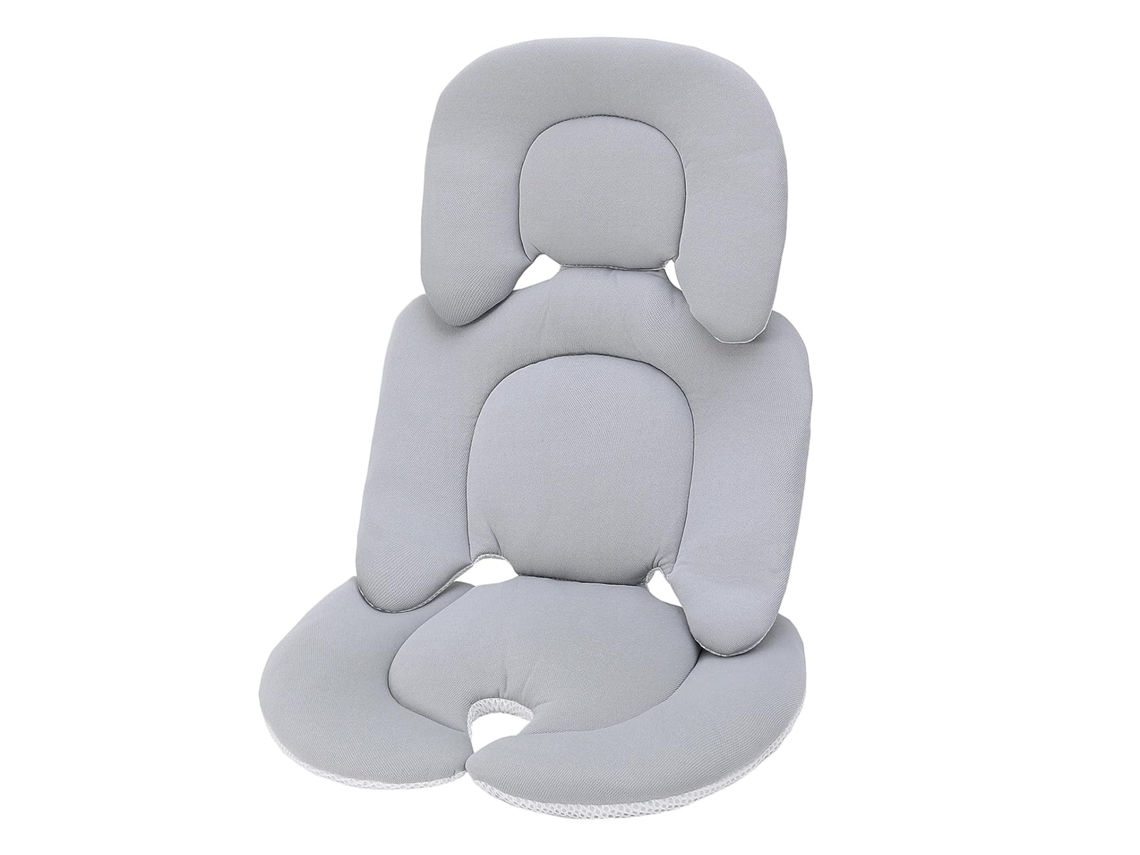 Almofada Elysve De Assento Para Carrinho De Bebé Proteção Para Pescoço, Cintura E Cabeça (cinza)