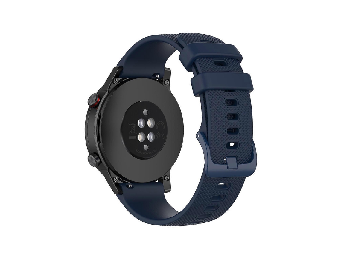 Pulseira De Silicone Com Textura Xadrez Pequena De 22 Mm Para Relógio Honor Gs 3i