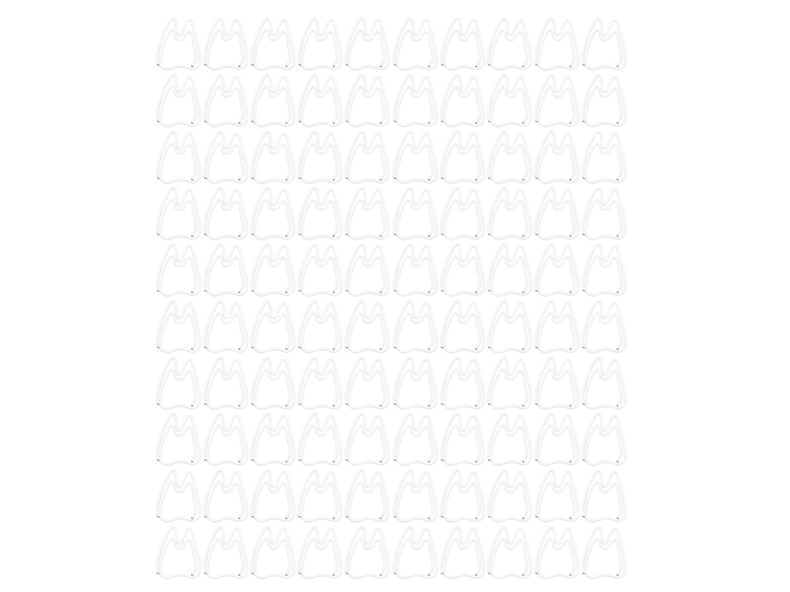 100 Mini Clips De Papel De Metal Galvanizado, Resistentes À Oxidação E Em Forma De Dente, Para Escritório E Escola.