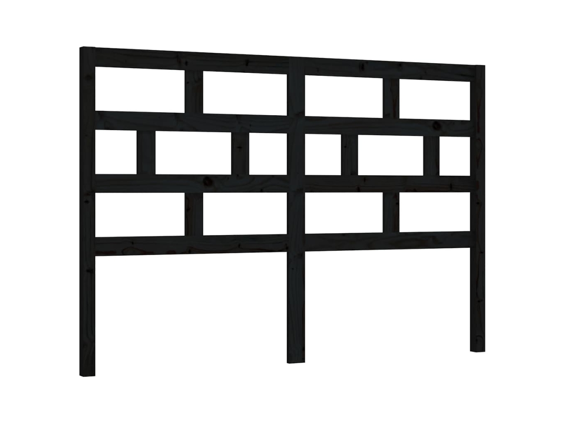 Cabeceira de Cama 146x4x100 Cm Pinho Maciço Marrom MAISON EXCLUSIVE