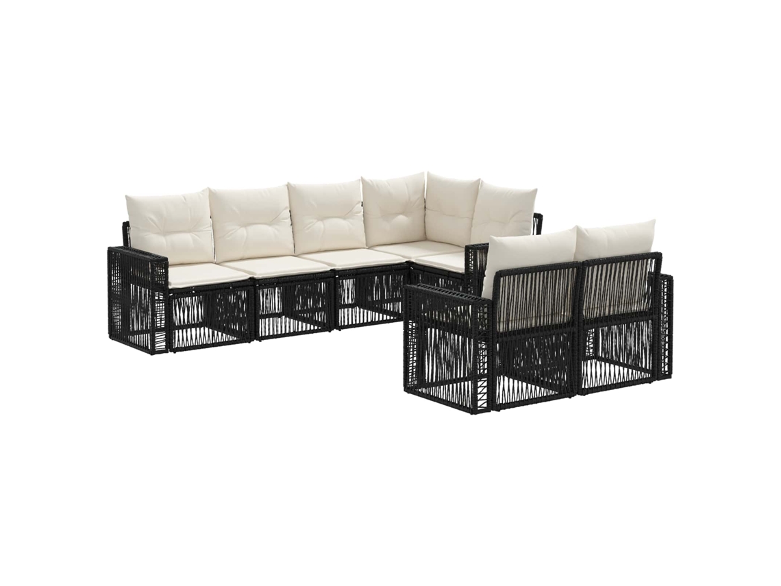 Maison Exclusive - Conjunto De Sofá De Jardim 7 Unid. 7-número De Lugares
