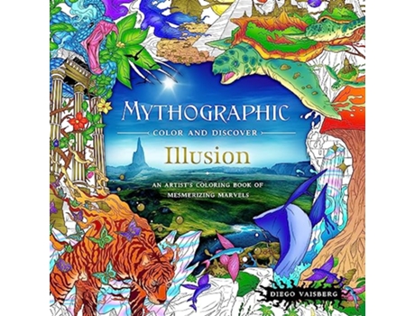 Livro Mythographic Color and Discover Illusion de Diego Vaisberg (Inglês)