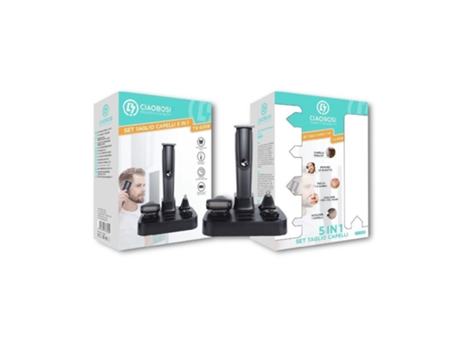 5 em 1 conjunto de navalha elétrica recarregável aparador de cabelo aparador de barba Tx-8358