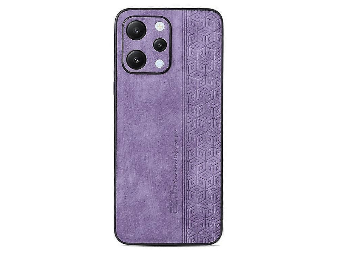 Capa Azns Compatível Com Xiaomi Redmi 12 4g, Protetora Para Celular Revestimento Em Couro Pu Texturizado E Estrutura Tpu. Tuotuo