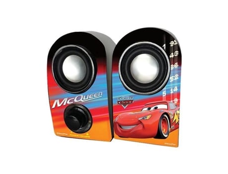 Colunas 2.0 USB jack 3.5 mm Cars