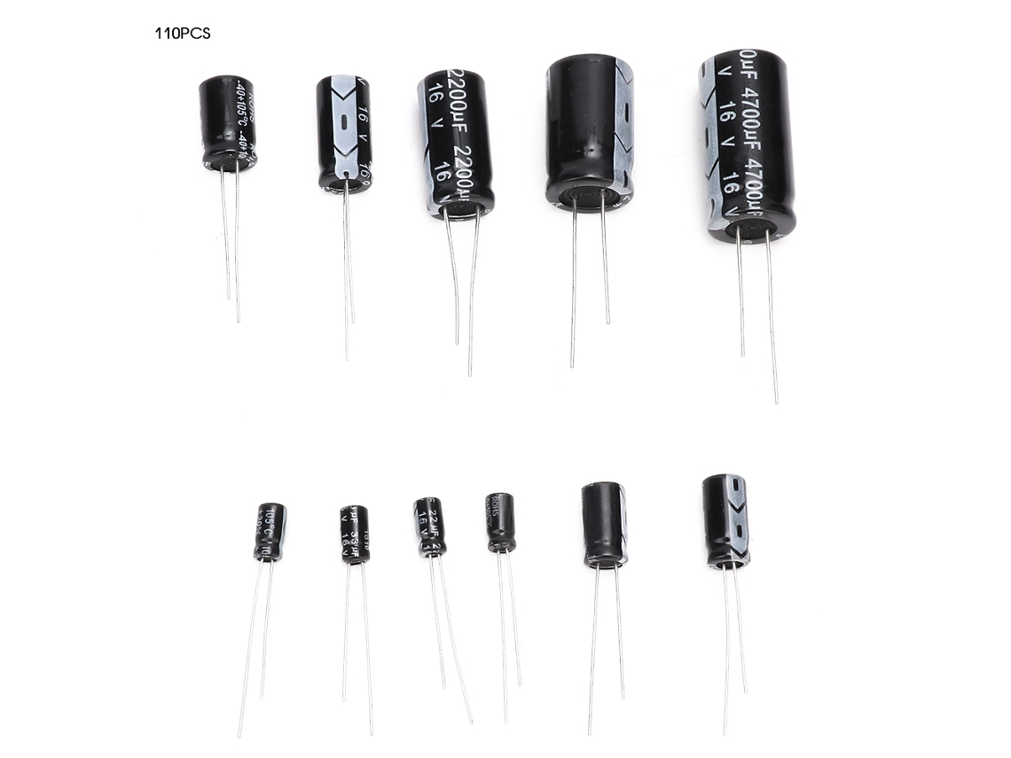 Kit De Condensadores Eletrolíticos Laxiscreed De 16v, Capacitância De 10uf A 4700uf