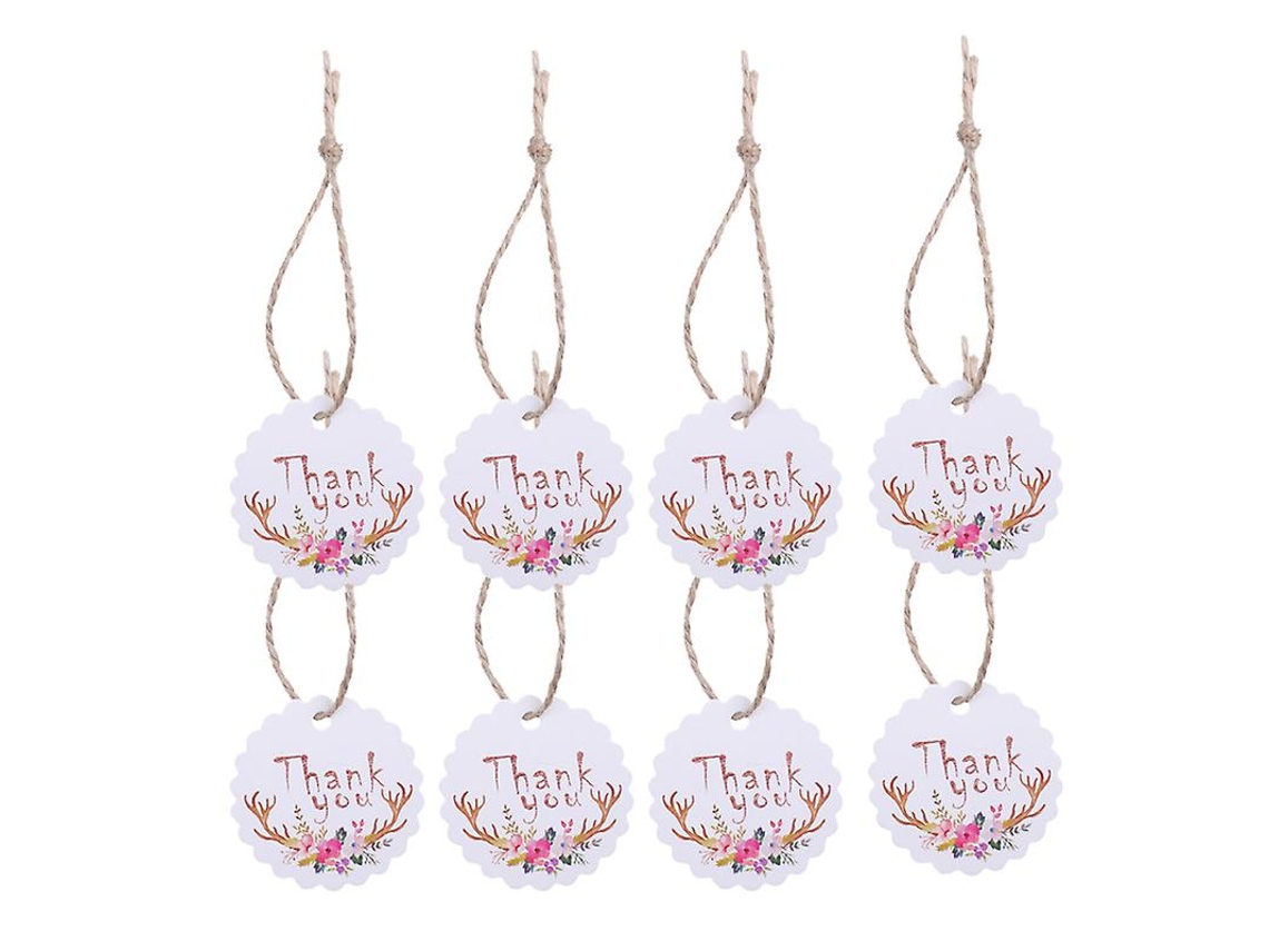 100Pcs Hangtag Obrigado ALLINLESS