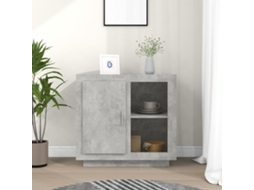 Vidaxl Aparador 80x40x75 Cm Cinza Cimento