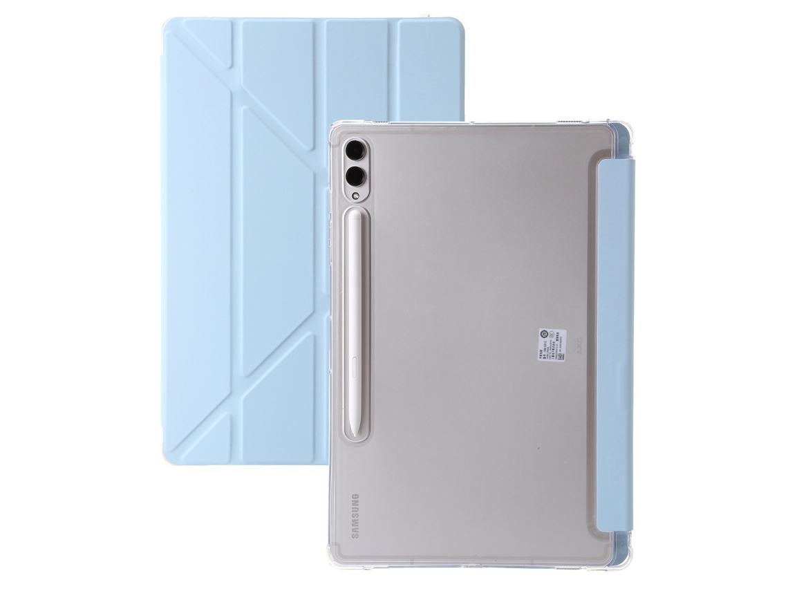 Elysve Capa Protetora Para Samsung Galaxy Tab S10 Plus/s9 Plus/s9 Fe Plus 12,4 Polegadas Acrílica Azul Claro