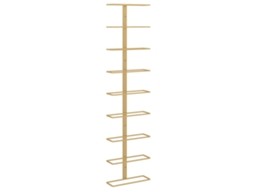 Garrafeira VIDAXL Ouro Ferro (24x9.5x98 cm)