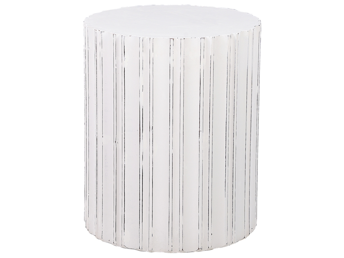 Mesa de apoio BELIANI Deuli de MDF Branco 45x45x55