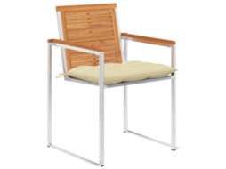 Maison Exclusive - Cadeiras De Jardim 8 Pcs C/ Almofadões Madeira De Acácia Maciça