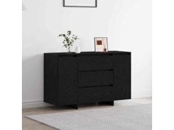 Vidaxl Buffet Carvalho Preto 120 X 41 X 75 Cm Derivados De Madeira