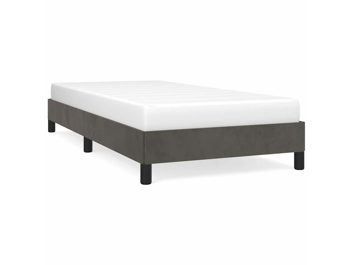 Bed Frame, Bed Frames Vidaxl Cinzeto Veludo (90 X 200 Cm)