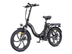 Bicicleta Elétrica Dobrável Hillmiles Mileport 1 Autonomia 60km Motor 250w Bateria 36v13ah Pneus 20 Polegadas Bicicleta Vtc Preto