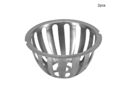 2pcs ralo de piso de aço inoxidável redondo anti entupimento para telhado jardim varanda 100mm | S/MARCA