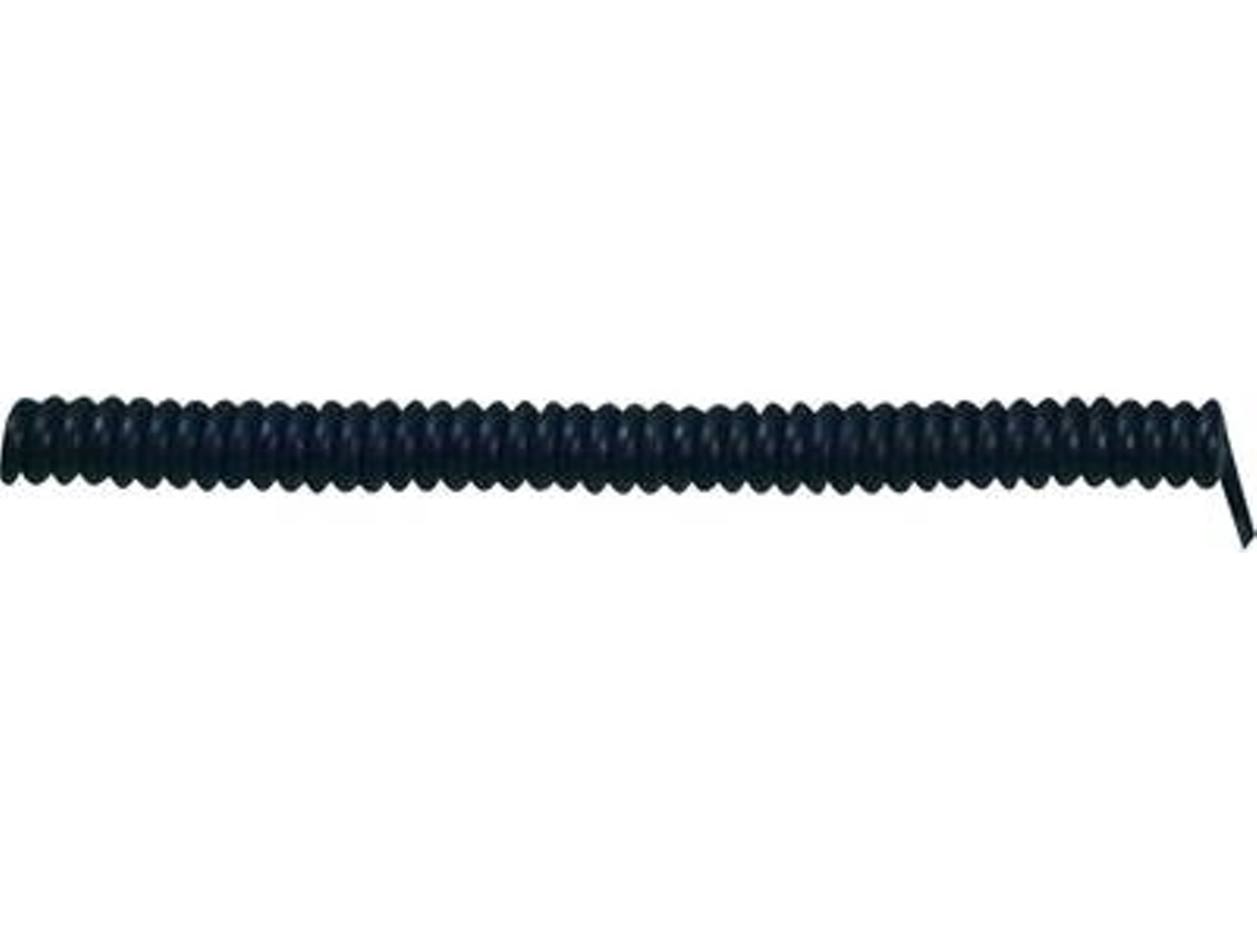 Cabo espiral Lappkabel X05vvh8 F 300 mm / 900 mm 5 x 0,75 mm² preto 73222341 1 unid.