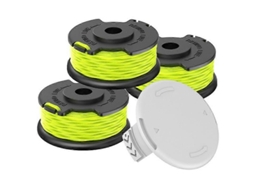 M6T para RYOBI RLT36B33, RY36LT33A, 0 36V, cortador de grama, 3 carretéis de linha, tampa do carretel e peça Rac143