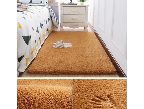 Tapete S de Pele Sintética para Áreas Desgrenhadas para Quarto e Sala de Estar Khaoson Engrossado-200*400 Cm LUUCOZK