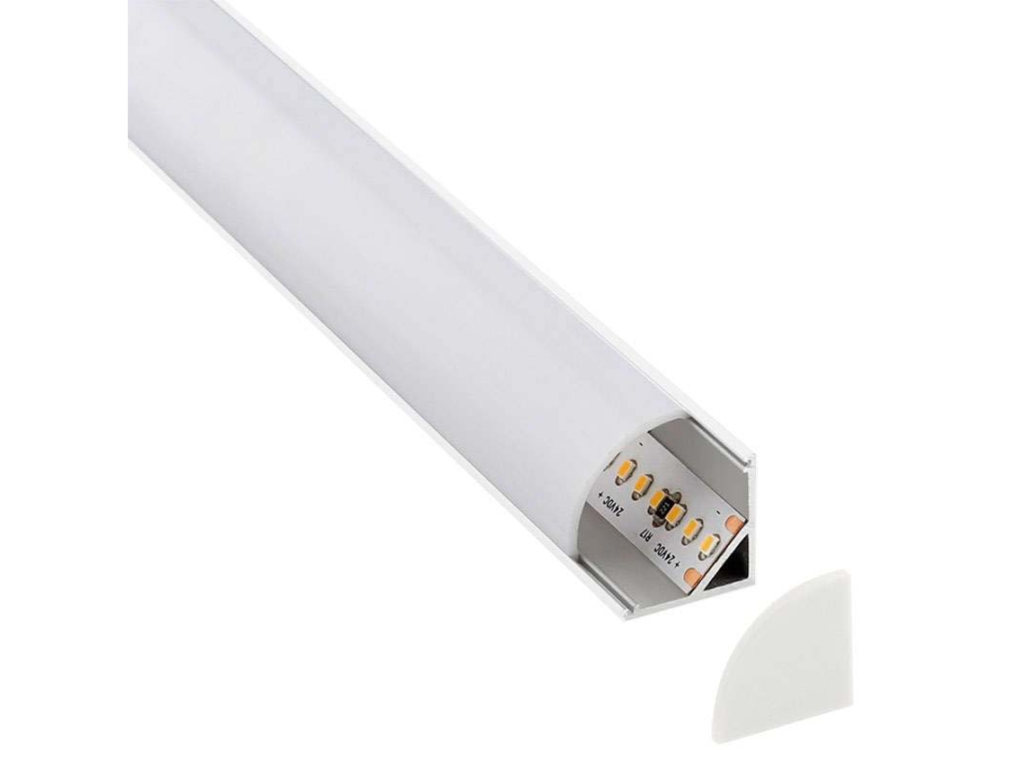Perfil Aluminio Kork-Mini Para Fitas Led 2 Metros LEDBOX