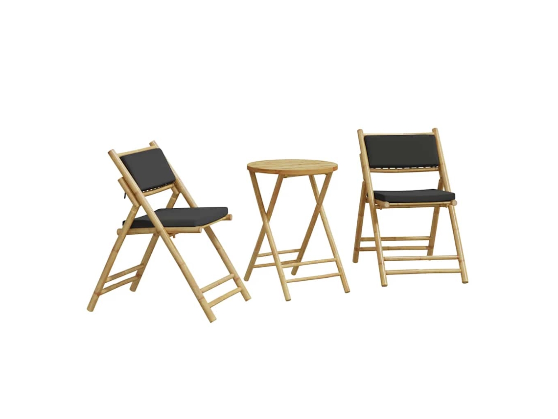 Bistro Set, Bistro Sets Vidaxl Marrom Bambu (n/a)