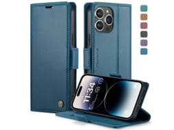 Capa Protetora Flip Para Celular Em Couro, Nova, Com Aba.azul - Samsung A15 4g/5g