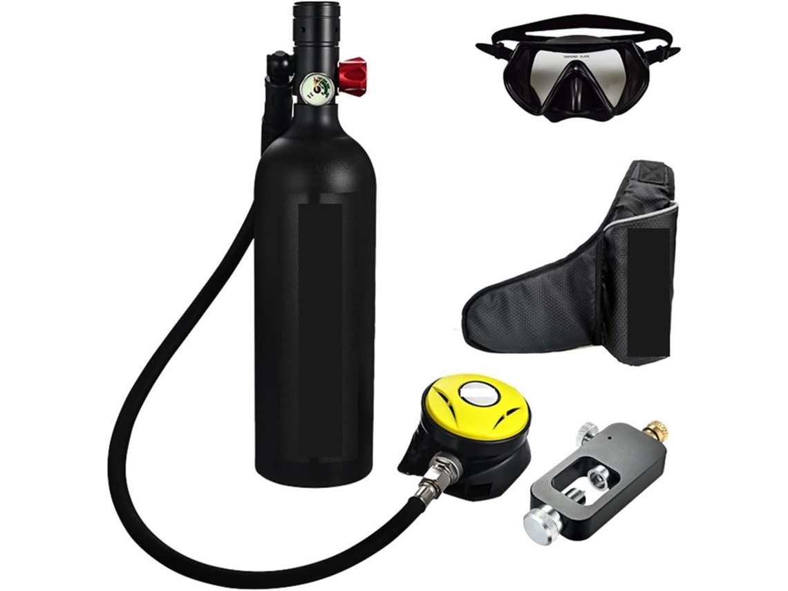 Mini Cilindro de Mergulho SFUSHOS com Respirador, Estilo Lazer ao Ar Livre