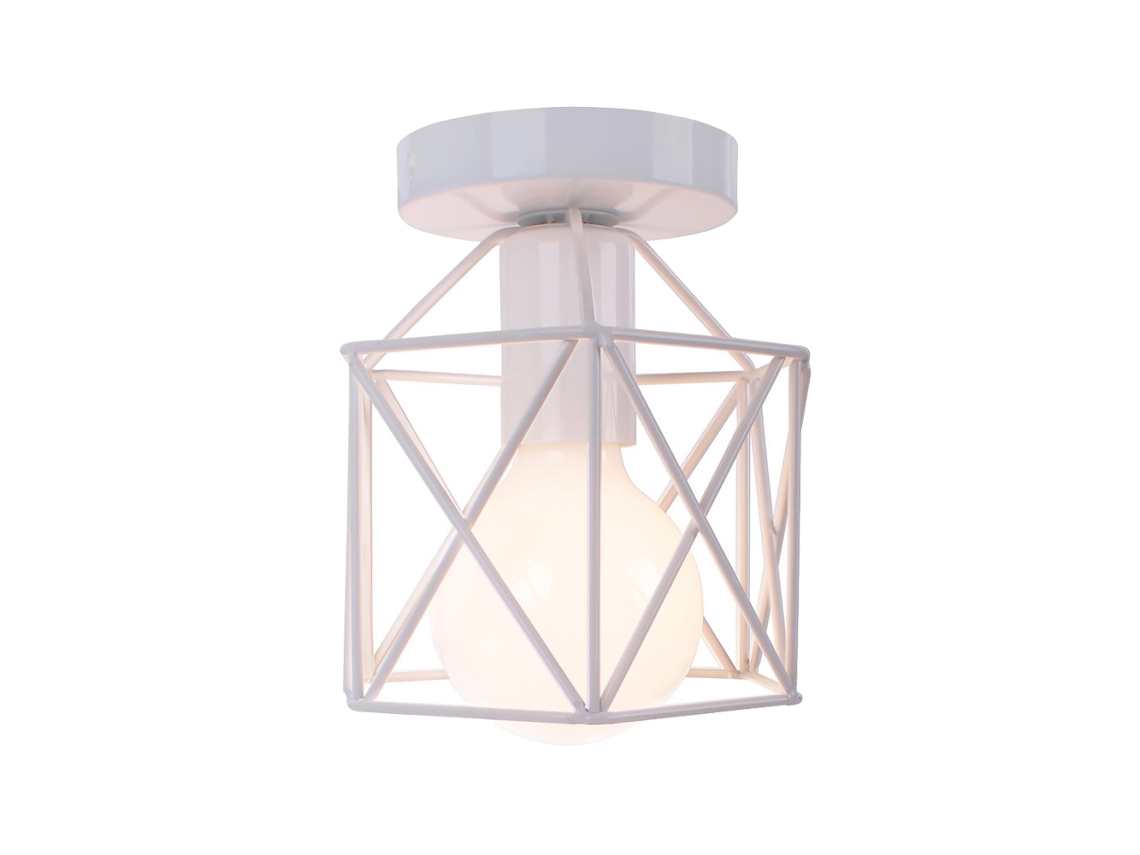Luminária De Teto Led Branca Moderna Escandinava, Estilo Loft Industrial Retrô.
