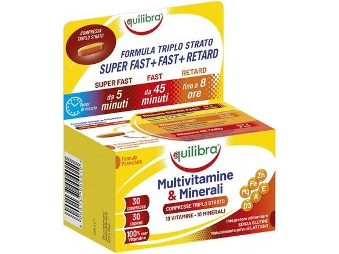 Suplemento Alimentar EQUILIBRA Multivitaminas E Minerais (30 comprimidos)