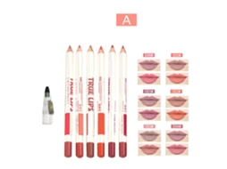 6pcs Lápiz Labial Waterproof De Larga Duración Mate Brillo Labial Herramienta De Maquillaje Cuchillo