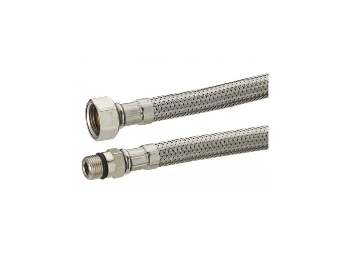 Aço Inoxidável Flexível para Torneiras Macho 12X100 Fêmea 12X17 Passagem Interna 8 Mm Noyon & Thiebault NT NOYON & THIEBAULT