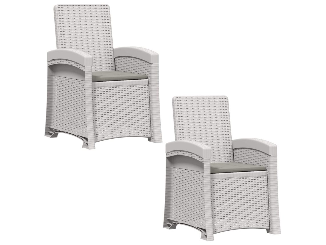 Maison Exclusive - Cadeira De Jardim Reclinável Com Aparência De Rattan 2 Unidades Pp