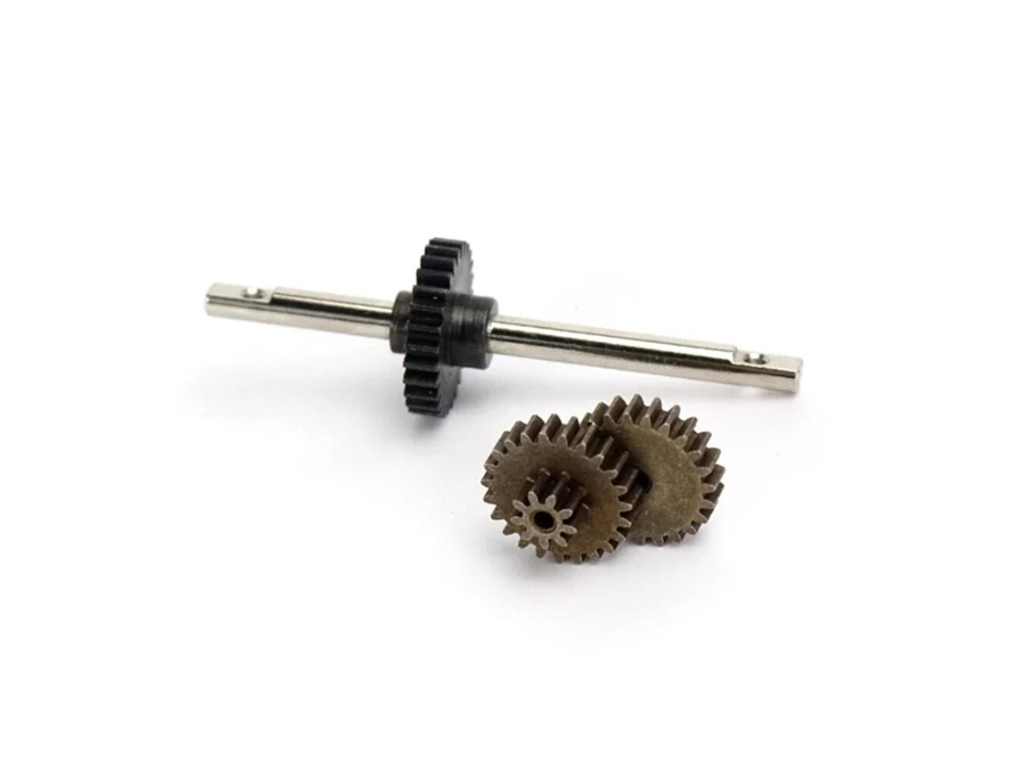 Conjunto de Engrenagens de Transmissão de Metal Reforçado para Toyota Lc79 Mnrc Mn82 Mn78 1/12 Rc Carros Veículos Modelos Peças Acessórios MDUG