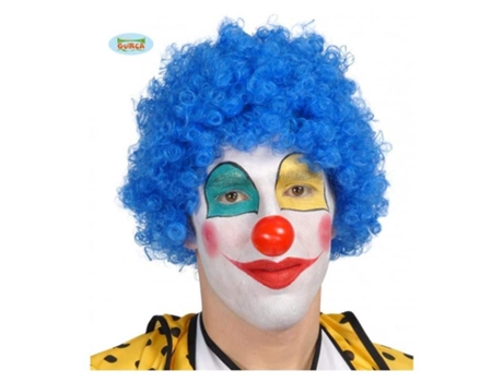 Peluca Rizada De Payaso Azul Ideal Para Disfaz De Carnaval Guirca 90204 Guircap24