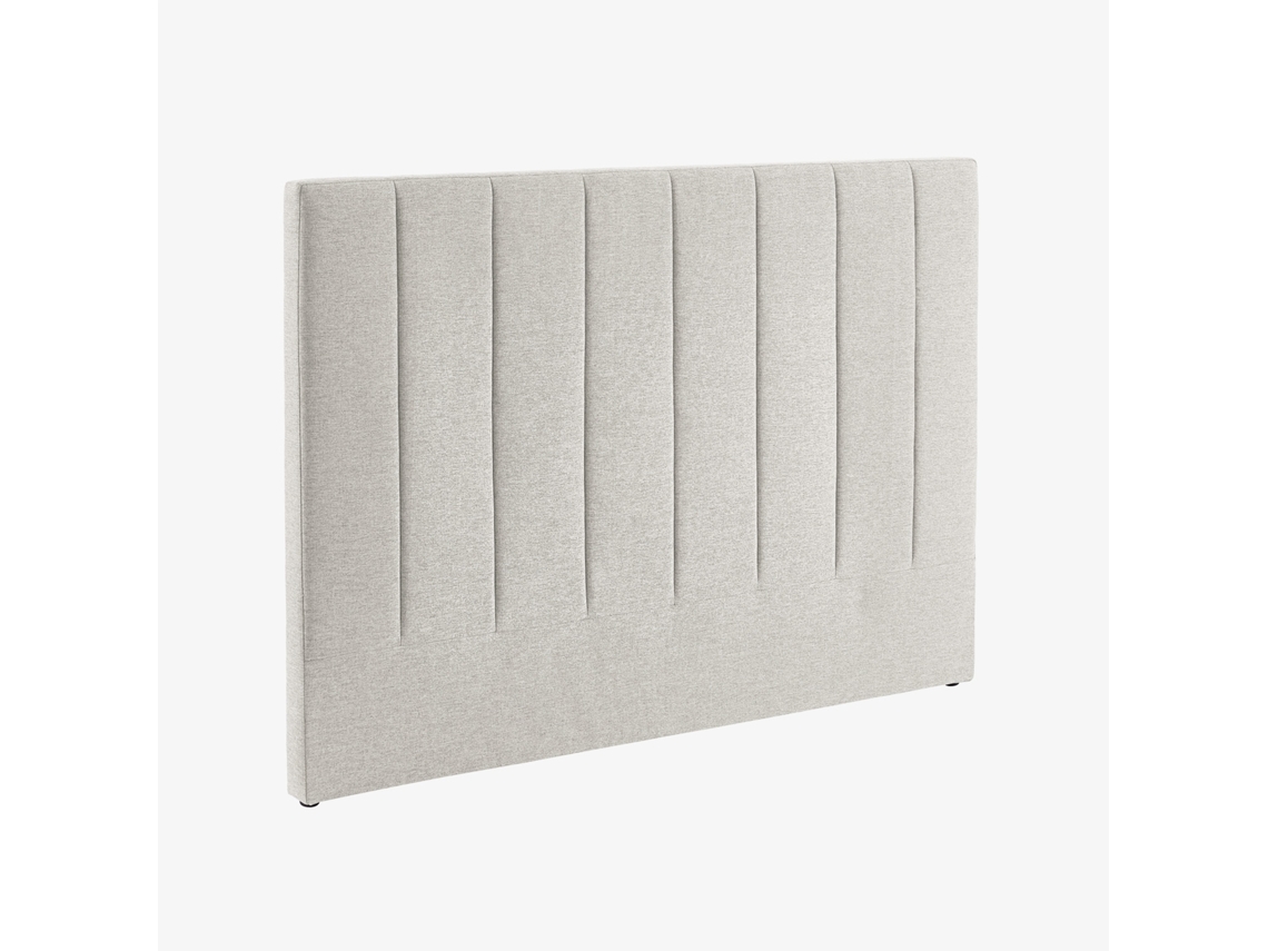 Cabeceira Para Cama De Casal Revestimento Em Tecido, 140cm, Cinza Claro Sweeek