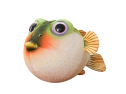 Mali boneca de Pelúcia Peixe Blowfish Cute Soft Stuffed Animal Presente Decorativo 26cm