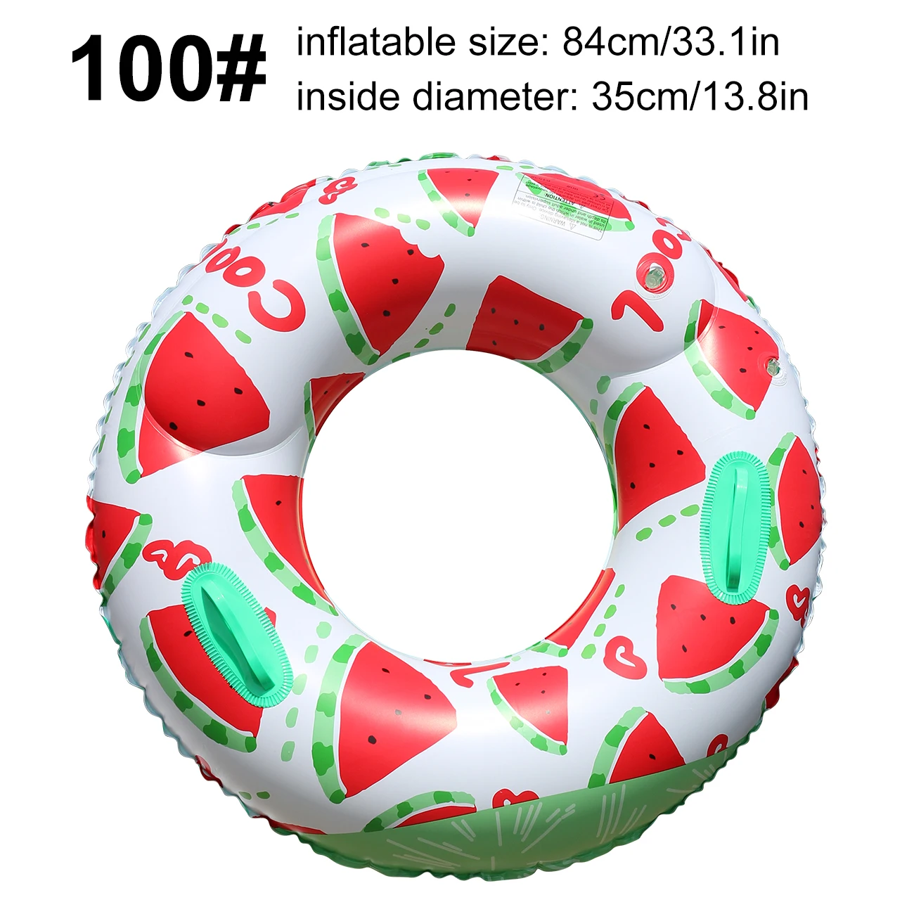 (a100 Melancia) 1 Boia Inflável De Verão Com Estampa De Limão, Boia Para Piscina, Boia De Pvc