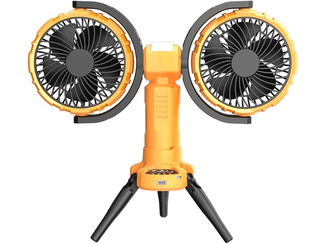 Ventilador De Camping Com Luz Led, Teto Para Barraca, Ângulo
