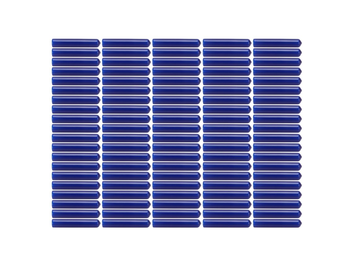 Capas De Tapa De Fim Azul Marinho Redondo Elástico Retardante À Chamas, 100 Unidades, 14mm