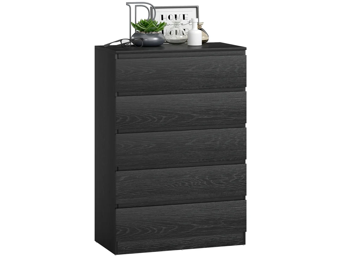 Cómoda com 5 Gavetas Móvel de Arrumação Estilo Moderno VOLTEDGE