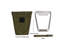 Suporte Portátil de Caixa para Camping Aço Inox