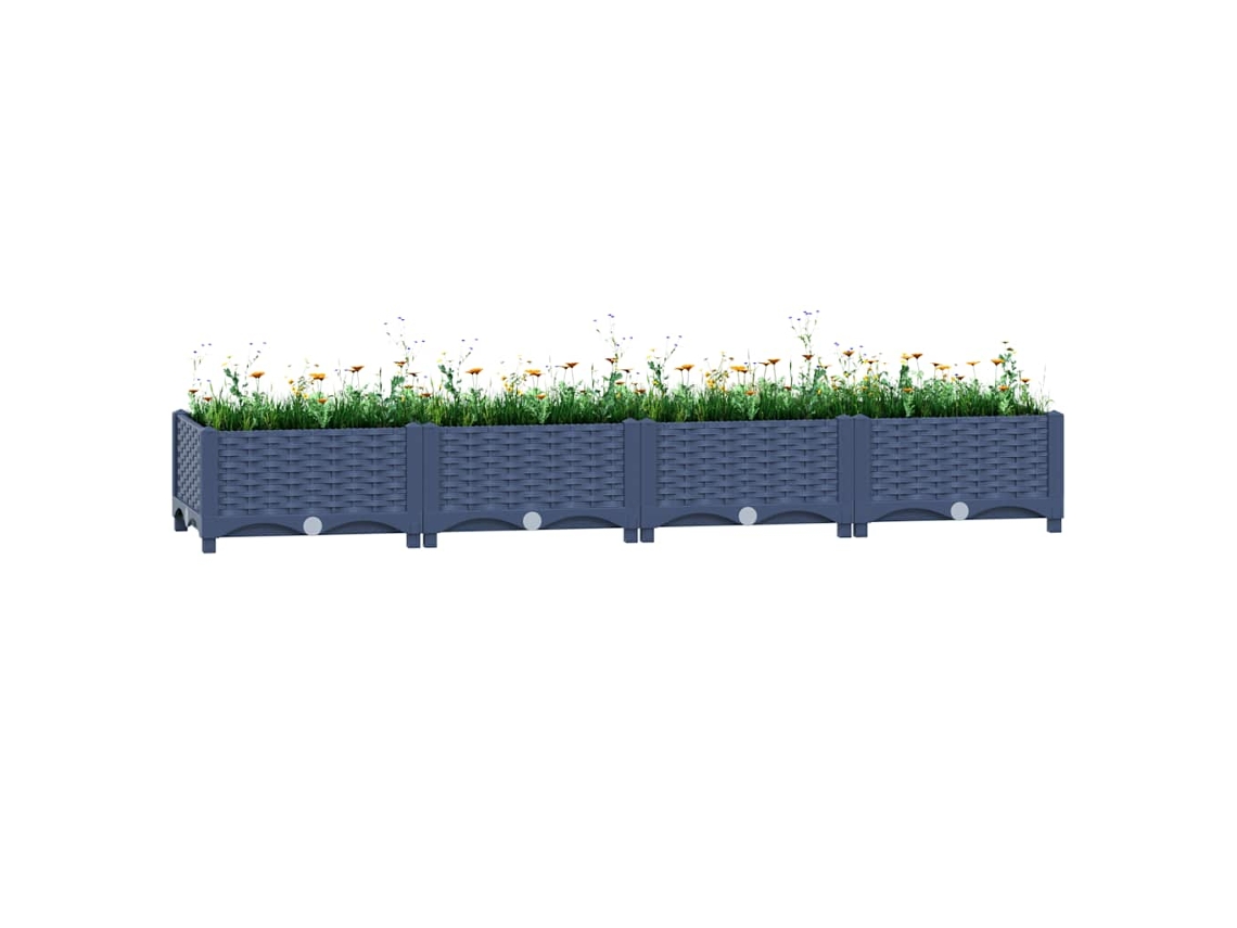 Vidaxl Canteiro Elevado 160x40x23 Cm Polipropileno